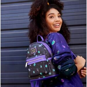 Disney Parks Hocus Pocus Spellbinding Loungefly Allover Print Mini Backpack